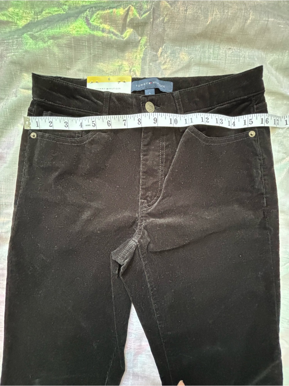 New - Tommy Hilfiger Black Corduroy Men's Pants - Picture 6 of 7